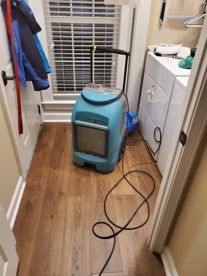 Commercial dehumidifier deployed for Flood Damage Cleanup in Georgetown